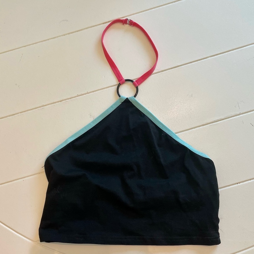 Delia’s O-Ring Halter Cropped Top